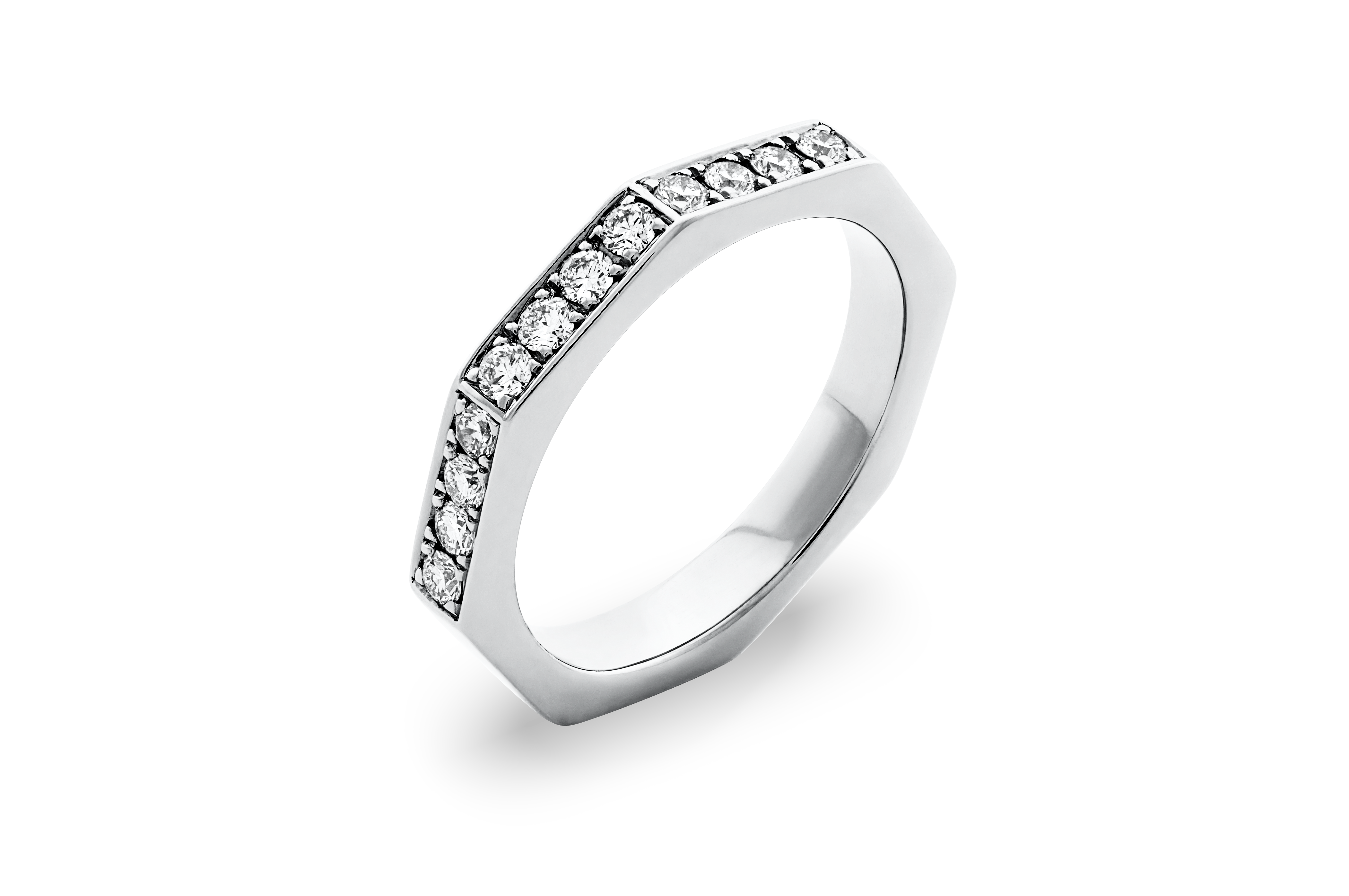 Octagon diamond ring R.4