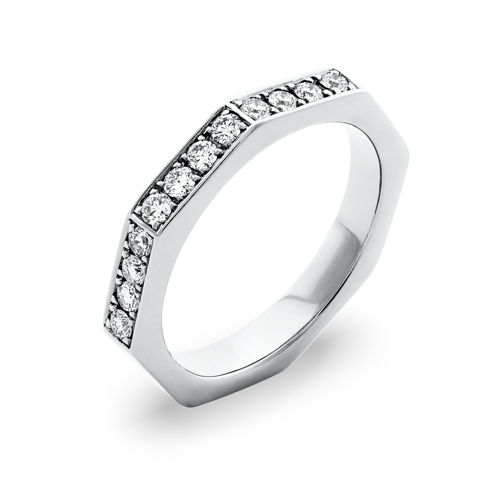 Octagon diamond ring R.4