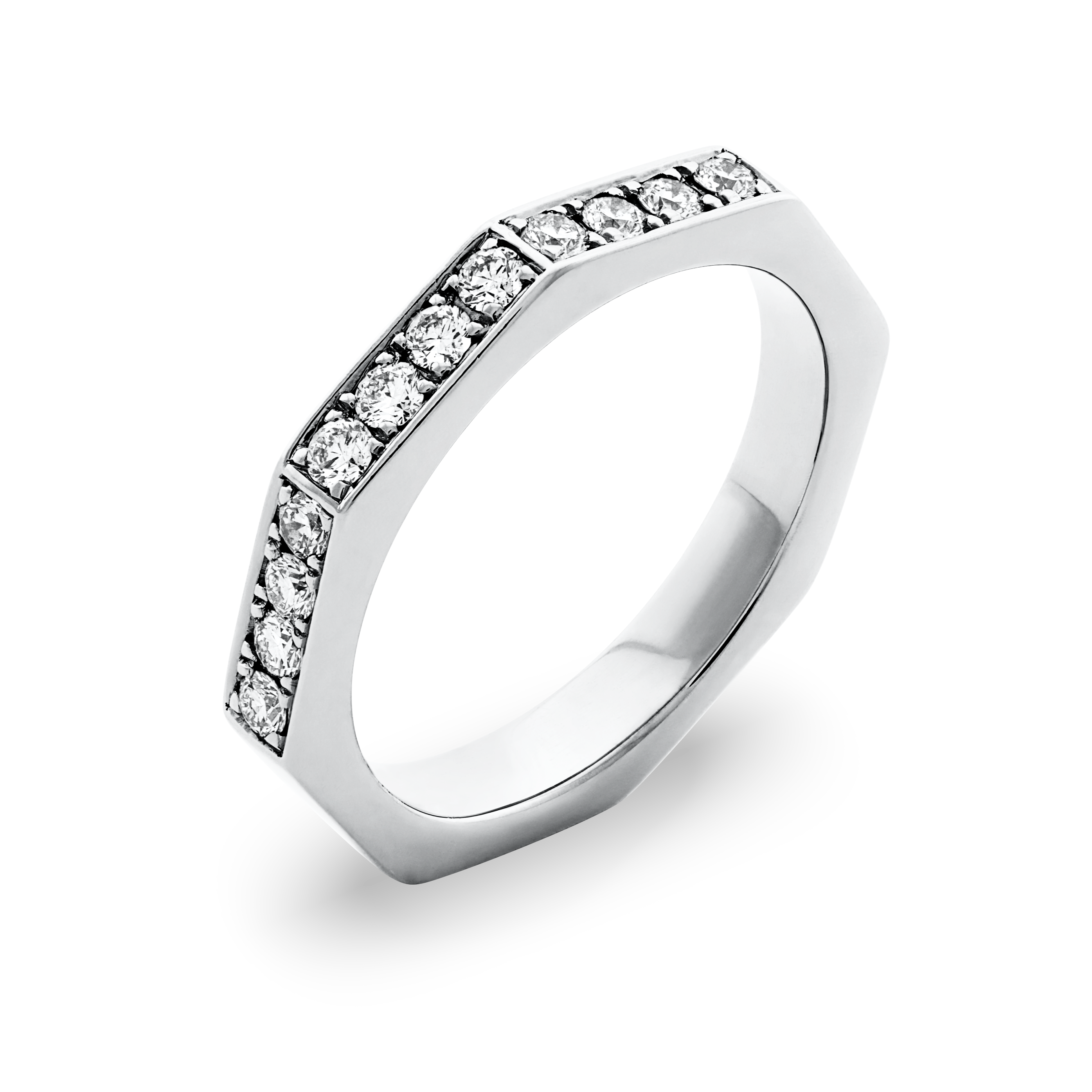 Octagon diamond ring R.4