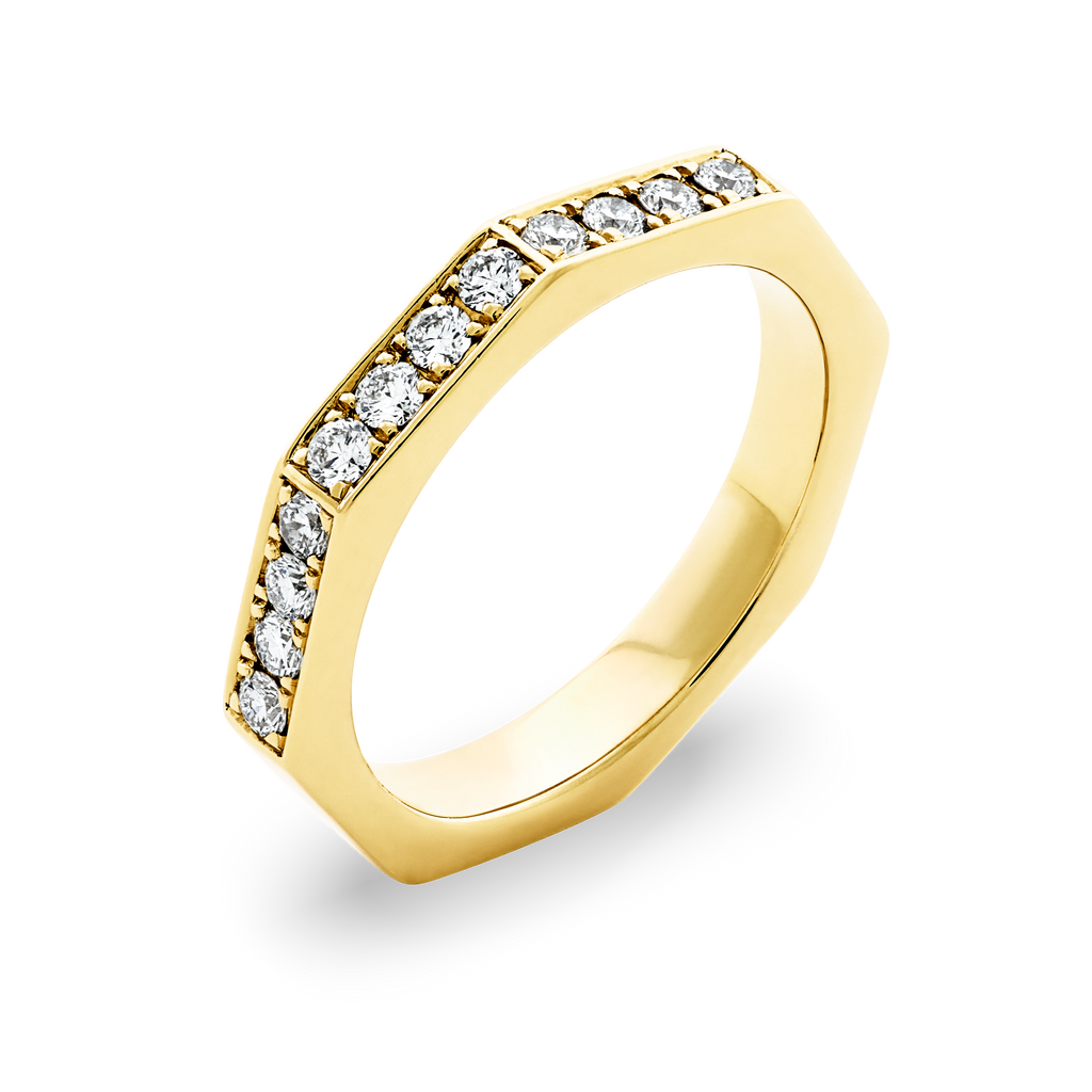Octagon diamond ring R.4