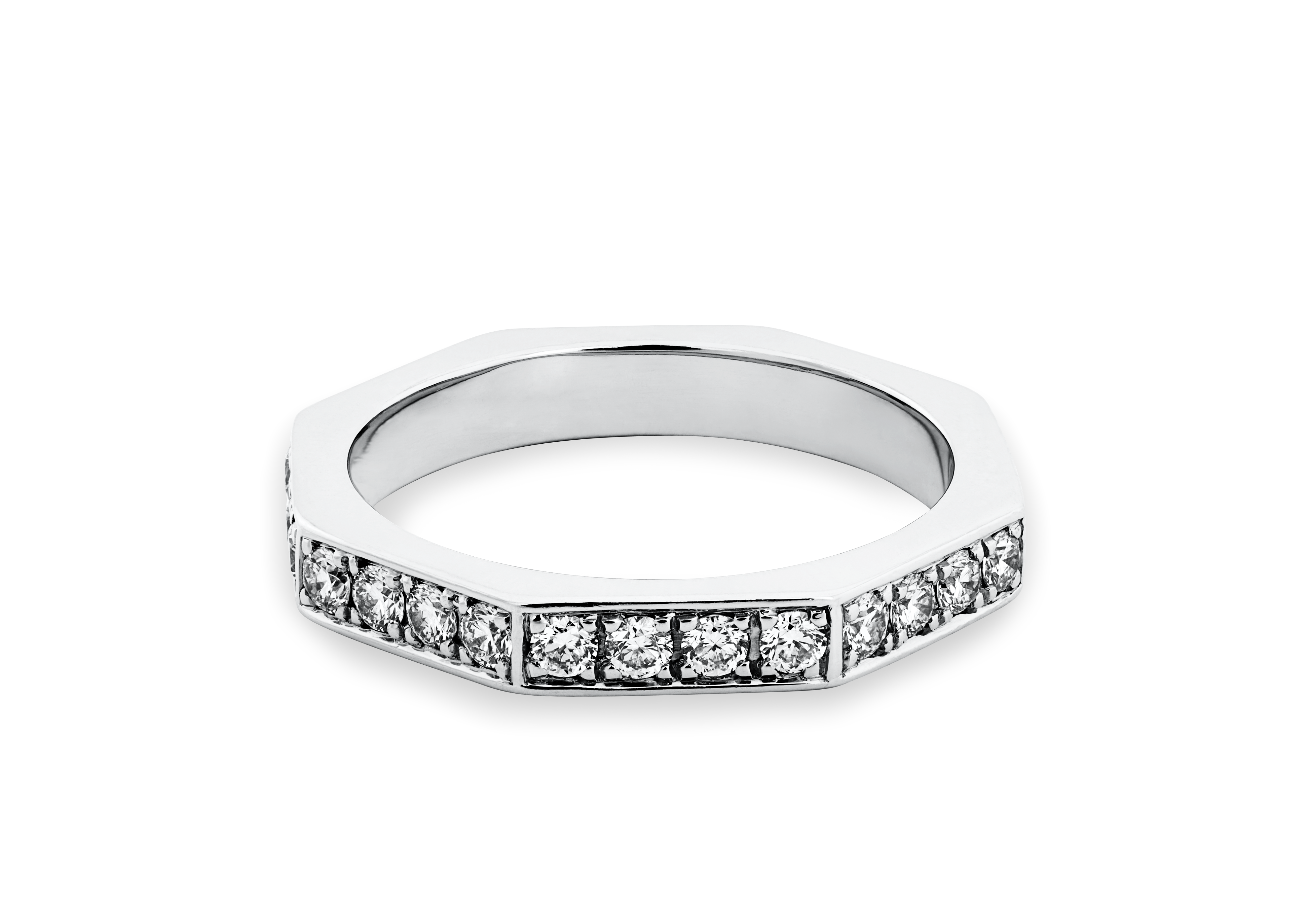 Octagon diamond ring R.4