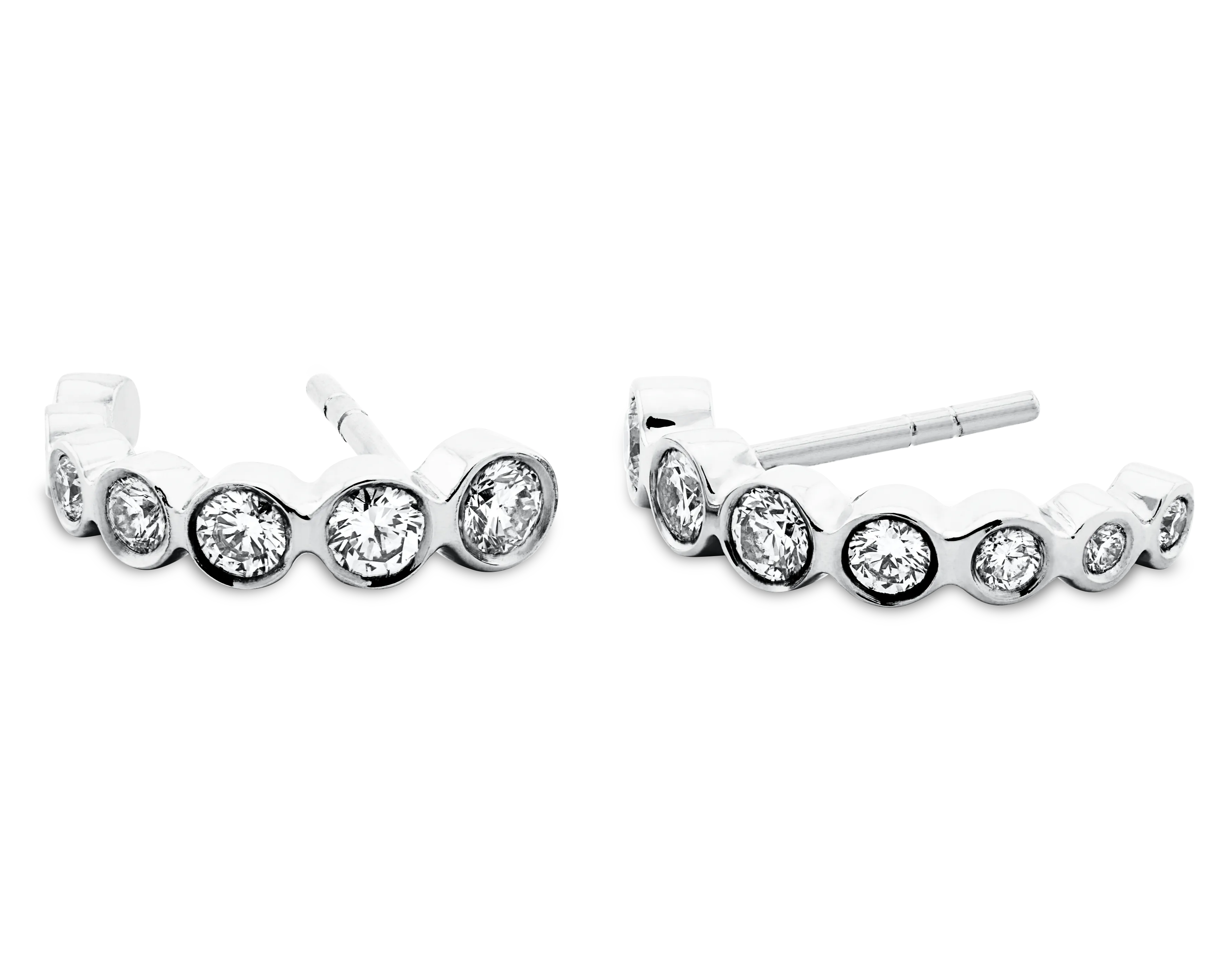 The Breathe Diamond Hoop Earrings - A pair